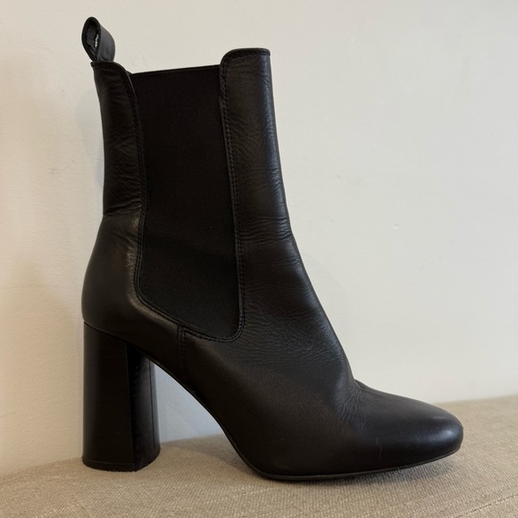 L’Intervalle black leather Chelsea calf ankle boots with heel - size 38 (US 8) - Picture 2 of 2